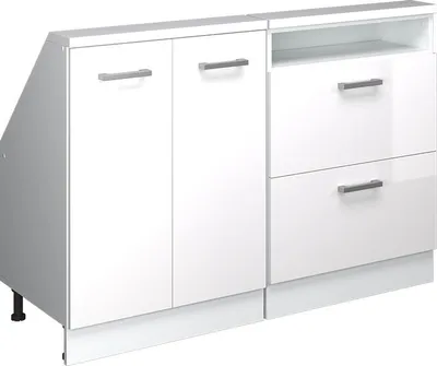 Produktbild von Dachschrägenschrank-Set Vicco Rion Weiß Hochglanz 2er Set, Model 55985