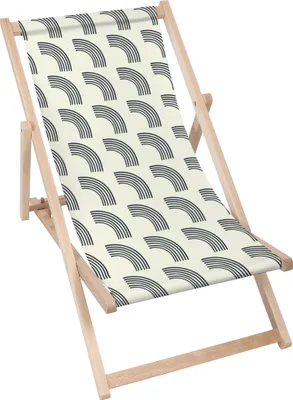 Produktbild von Dreamroots Liegestuhl klappbar Holz, bis zu 130 kg, Sonnenliege klappbar mit 3-stufiger Neigungsregulierung der Rückenlehne, Artistic Abstract Rainbow