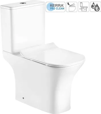 Immagine prodotto di Compattatore per WC, senza flangia/orizzontale, 78x35x63cm + pannello SLIM soft close, bianco, Kamet
