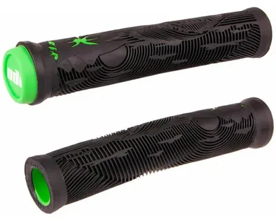 Immagine prodotto di Manopole ODI Hucker Flangeless (160 mm|nero/verde)
