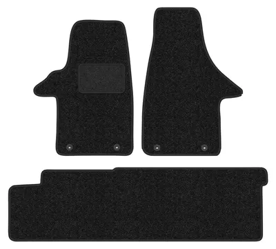 Immagine prodotto di Tappetini in velluto Antracite per VW Transporter T5 2003-2015 Set 3 pezzi