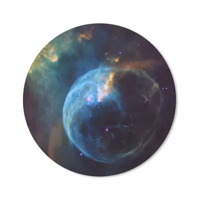 Produktbild von MuchoWow® Mauspad Mousepad Galaxie - Planet - Blau 50x50 cm - Mousepads - Maus Mat - Pad - Mausunterlage - Vinyl