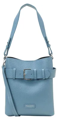 Produktbild von Marc O'Polo Leder Schultertasche Umhängetasche Brinni Bucket Bag Stormy Sea blaugrau