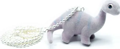 Produktbild von Dino Kette Miniblings 80cm Anhänger Halskette Diplodocus Flock lila
