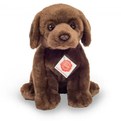 Produktbild von Teddy Hermann Labrador sitzend 25 cm dunkelbraun Kuscheltier Hund