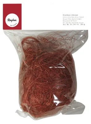 Produktbild von Rayher 8524505 Grasfaser, Beutel 20g, d.braun