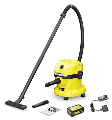 Produktbild von Kärcher Akku-Nass-/Trockensauger WD 2-18 Battery Set, 270W, 12l, Vliesfilter