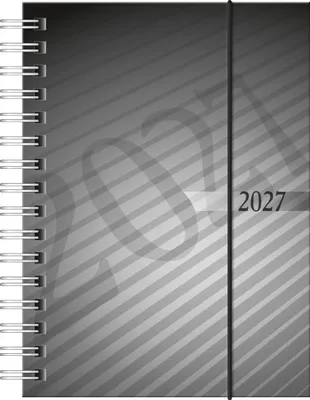 Produktbild von rido/idé 7013102907 Taschenkalender Mod. perfect/Technik I 2027 A6, Kunststoff, anthrazit