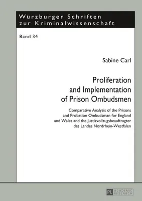 Produktbild von Proliferation and Implementation of Prison Ombudsmen