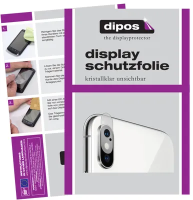Produktbild von 6x Schutzfolie für Apple iPhone XS Kamera klar Displayschutzfolie Folie Display