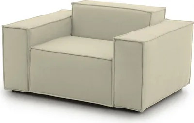 Produktbild von Lounge-Sessel Emanuela, Lounge-Sessel, 100%  Italy, Relaxsessel aus gepolstertem Stoff, Cm 140x95h70, Beige