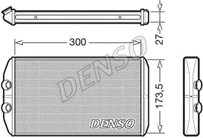 Produktbild von Wärmetauscher, Innenraumheizung DENSO DRR12008