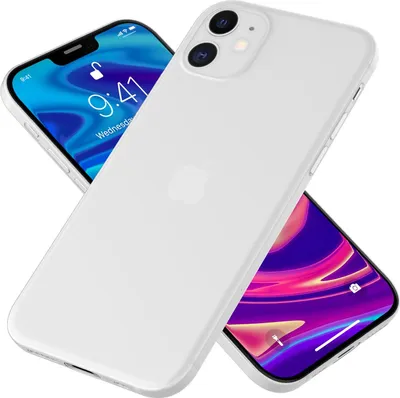 Obrázok produktu pre NALIA Extra tenké tvrdé puzdro pre iPhone 12 Mini, ultra tenký kryt na mobilný telefón White