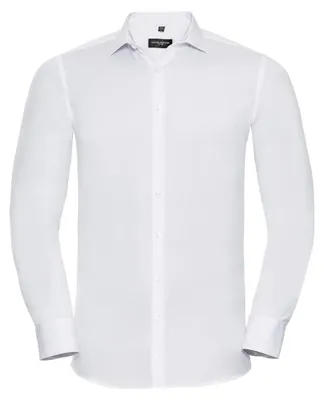 Immagine prodotto di Russell Collection - Camicia "Ultimate" da uomo a maniche lunghe LT5566 (48,5 cm) (bianca)
