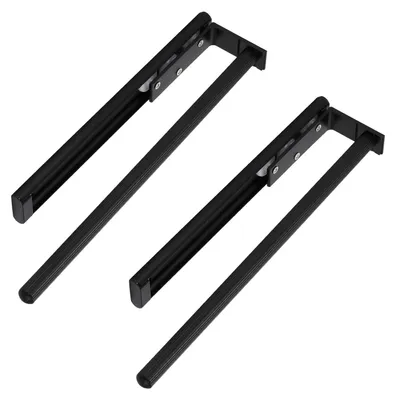 Produktbild von SOTECH Handtuchhalter 1-armig ausziehbar 325-487 mm schwarz matt – Handtuchstange (2 Stück)