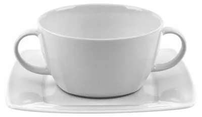 Produktbild von Lubiana Victoria Suppentasse mit Untertasse 400ml Weiß
