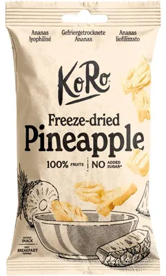 Image de Ananas lyophilisé KoRo 40g – snack croustillant et naturel sans additifs