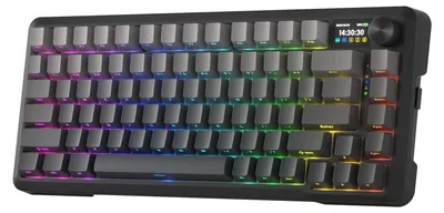 Image de Clavier de jeu mécanique - Sans fil - 81 touches, format compact - Éclairage RGB - USB-C, Bluetooth