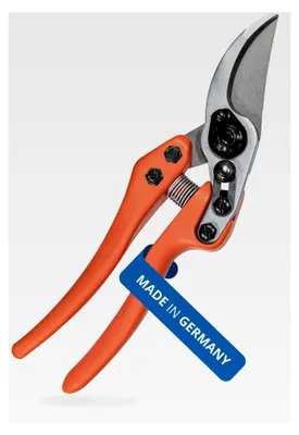 Produktbild von Profi Gartenschere Bypass Schere mit antihaftbeschichteten Stahlklingen - leichte und scharfe Baumschere für präzise Schnitte an Blumen, Zweigen und Obstbäumen
