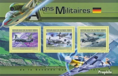 Produktbild von Briefmarken Guinea 2011 Mi 9039-9041 Kleinbogen (kompl. Ausgabe) postfrisch Deutsche Militärflugzeuge