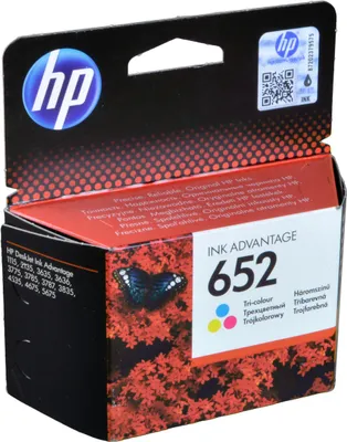Produktbild von HP Original 652 Cyan/Magenta/Gelb Ink Advantage Tintenpatrone, Standardertrag, Cyan, Magenta, Gelb, Tinte auf Farbstoffbasis, 1 Stück(e), 200 Seiten, Multipack