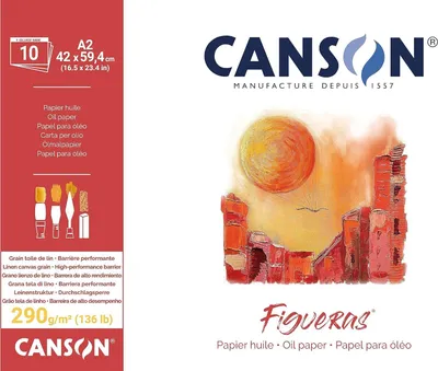 Immagine prodotto di CANSON C31085P005 CANSON Blocco carta da disegno "Figueras", 420 x 594 mm, 290 g/m²