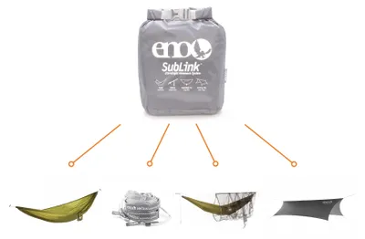Produktbild von ENO SubLink superleichtes Hängematten Komplett Set Hängematte