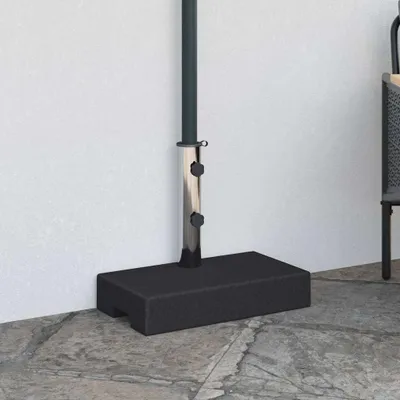 Produktbild von “2026 Moderne“Sonnenschirmständer Granit 25 kg Rechteckig Schwarz - Sonnenschirmständer Designermöbel 7616984