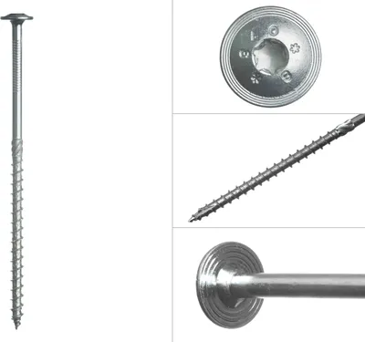 Produktbild von Tellerkopfschrauben verzinkt Torx 8 x 180 mm - Schachtel 50 Stück