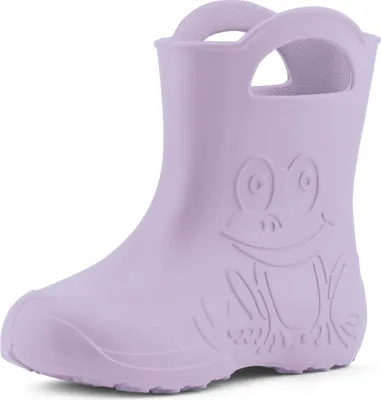 Produktbild von Ladeheid Eva Kinder Jungen Mädchen Gummistiefel Regenschuhe LA-CA-01 ( Helllila, 32/33 EU)