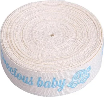 Zdjęcie produktu dla Taśma DIY dla chłopców/dziewczynek – ręcznie wykonana dekoracja do baby shower i prezentów urodzinowych, błękitna