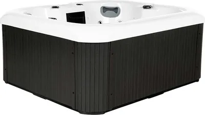 Produktbild von HOME DELUXE - Outdoor Whirlpool - SEA STAR PURE - Maße 180 x 160 x 79 cm - Inkl. Heizung, 19 Massagedüsen und 15 Lichtquellen I Außen Whirlpool Spa für 4 Personen