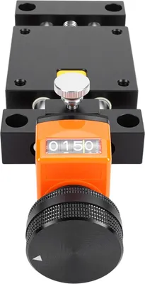 Produktbild von Manueller Lineartisch Doppelschienen Z-Achsen Linearbewegung Schiebetisch für CNC-Maschine Selbstsperrende Zahlenanzeige 0-30mm Hub