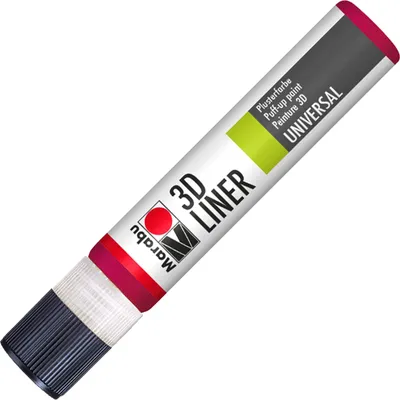 Produktbild von Marabu Relieffarbe "3D Liner" 3D rubinrot 25 ml