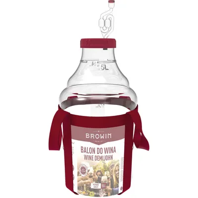 Produktbild von WEINBALLON Gärballon mit Zubehör Kunststoff Klar Neu 15 L BROWIN
