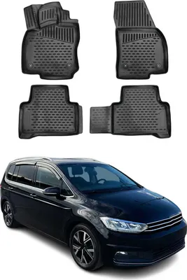 Produktbild von OMAC  Fußmatten für VW Touran 2015-2021 3D Passform Hoher Rand Gummimatten Schwarz