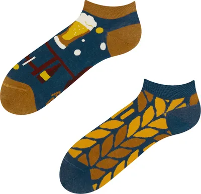 Produktbild von Dedoles Damen und Herren Sneaker Socken Bier Zeit Knöchelsocken Uni , Größe Socken & Strumpfhosen Erwachsene:35-38