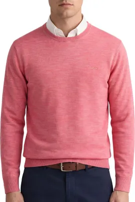 Produktbild von Gant Pullover rosa Baumwolle Rundhalsausschnitt