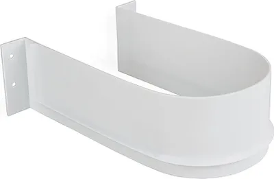 Produktbild von Emuca 10er Satz Siphonblende für Badeschubladen, gebogen, Kunststoff, Weiß
