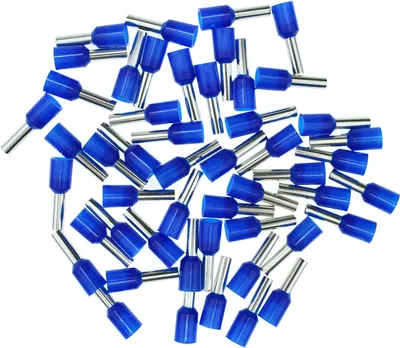 Produktbild von Aderendhülsen 2,50mm² (blau), isoliert, 50 Stück