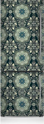 Produktbild von Dekoration Kühlschrank Aufkleber Magnete Küche Kühlschrankmagnete 60x190 cm - Damast