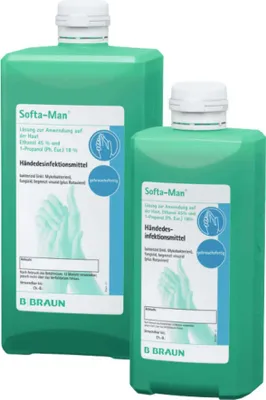 Obrázok produktu pre Fľaša s dávkovačom na dezinfekciu rúk Softa-Man 500 ml