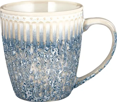 Produktbild von Greengate Alice Becher mit Henkel ripple blue 0,4l