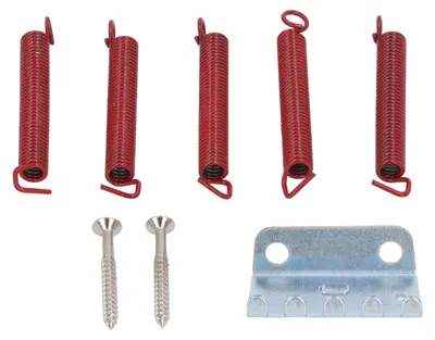 Produktbild von Gitarren-Tremolo-Brückenfedern-Set, geräuschlos, präzises Instrumentenzubehör, Rot