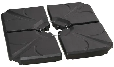 Produktbild von BasisgewichtefürSonnenschirmständer,mitWasserundSandbefüllbar,Kunststoff,103Lx103Bx8,3Hcm,Schwarz