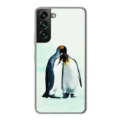 Produktbild von MuchoWow® Handyhülle Schutzhülle Hülle für Samsung Galaxy S22 Pinguine - Schnee - Familie Silikon Softcase Handy Hülle - Mobiltelefonhülle