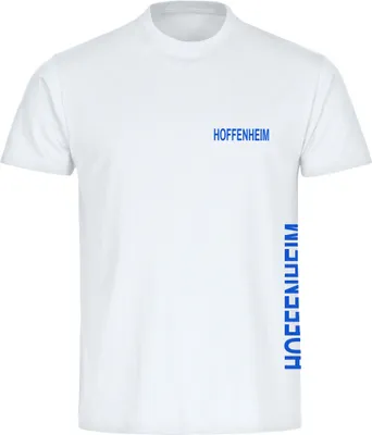 Produktbild von multifanshop Herren T-Shirt - Hoffenheim - Brust & Seite, weiß, Größe XXL
