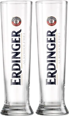 Produktbild von Erdinger Weizenbier Alkoholfrei Weissbier Gläser 0,5l - 2 Stück Alkoholfrei Edition