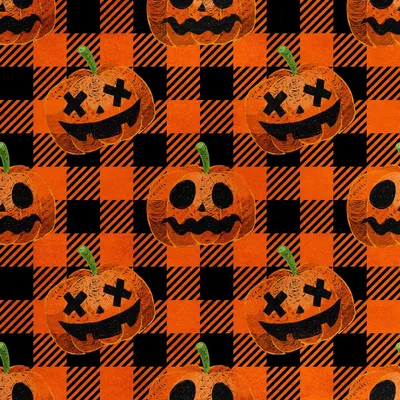 Obrázek produktu pro Královská sametová polyesterová tkanina na šití - motiv halloweenské dýně 2
