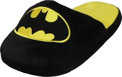 Produktbild von SAMs Hausschuhe Superhelden , Batman - Schwarz Gelb, 45/47
